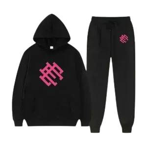 Eric Emanuel Classic Logo Printed Black Tracksuit