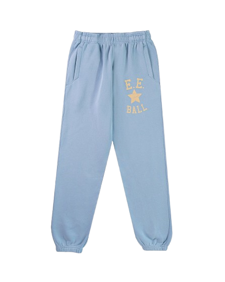 Light Blue Eric Emanuel Sweatpants Eric Emanuel Basic EE Star Ball Sweatpants Blue