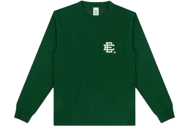 Eric Emanuel Long Sleeve T-Shirt Green Eric Emanuel Basis Logo Sweatshirt - Green